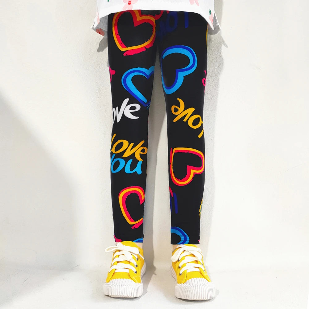 Pantalon skinny enfant – Style floral pour bouger avec légèreté