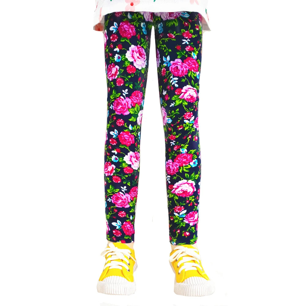 Pantalon skinny enfant – Style floral pour bouger avec légèreté