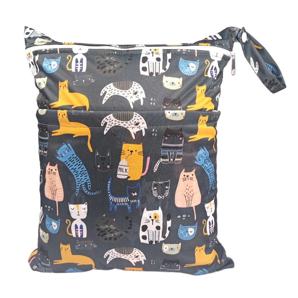 Sac imperméable bébé – Double poche, réutilisable et stylé