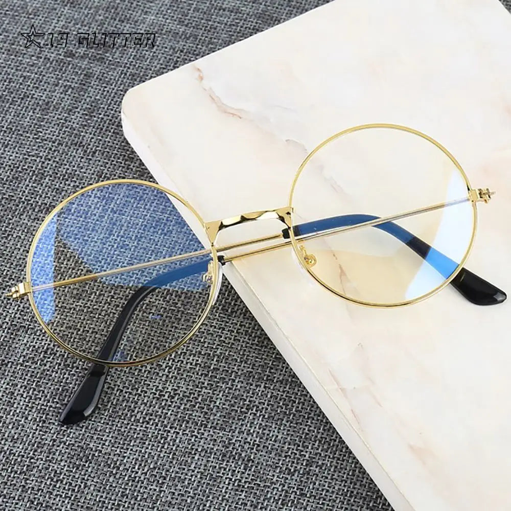 Lunettes rondes rétro – Ultra-légères et anti-lumière bleue