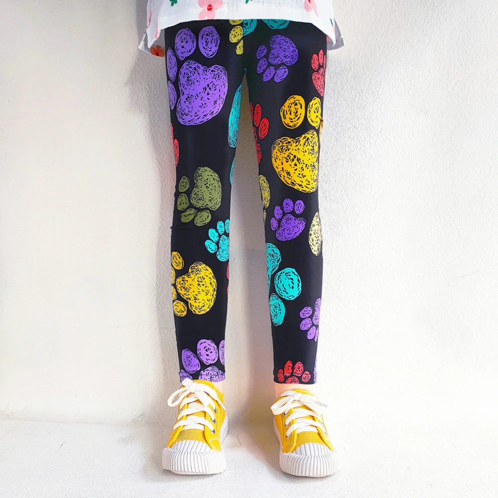 Pantalon skinny enfant – Style floral pour bouger avec légèreté