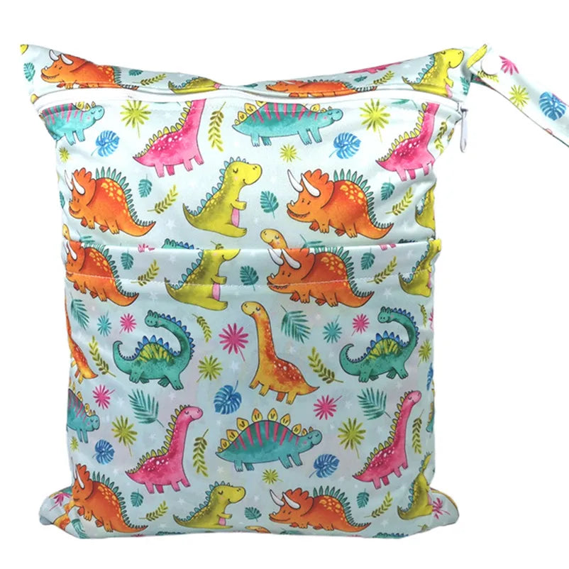 Sac imperméable bébé – Double poche, réutilisable et stylé