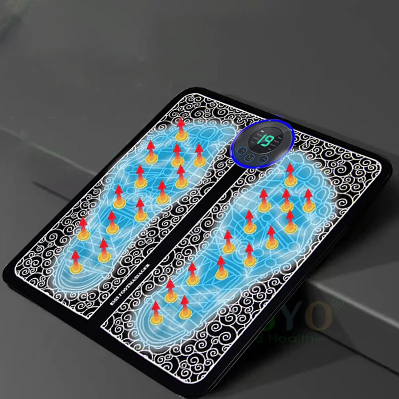 Tapis de massage pieds USB – 8 modes, 19 niveaux