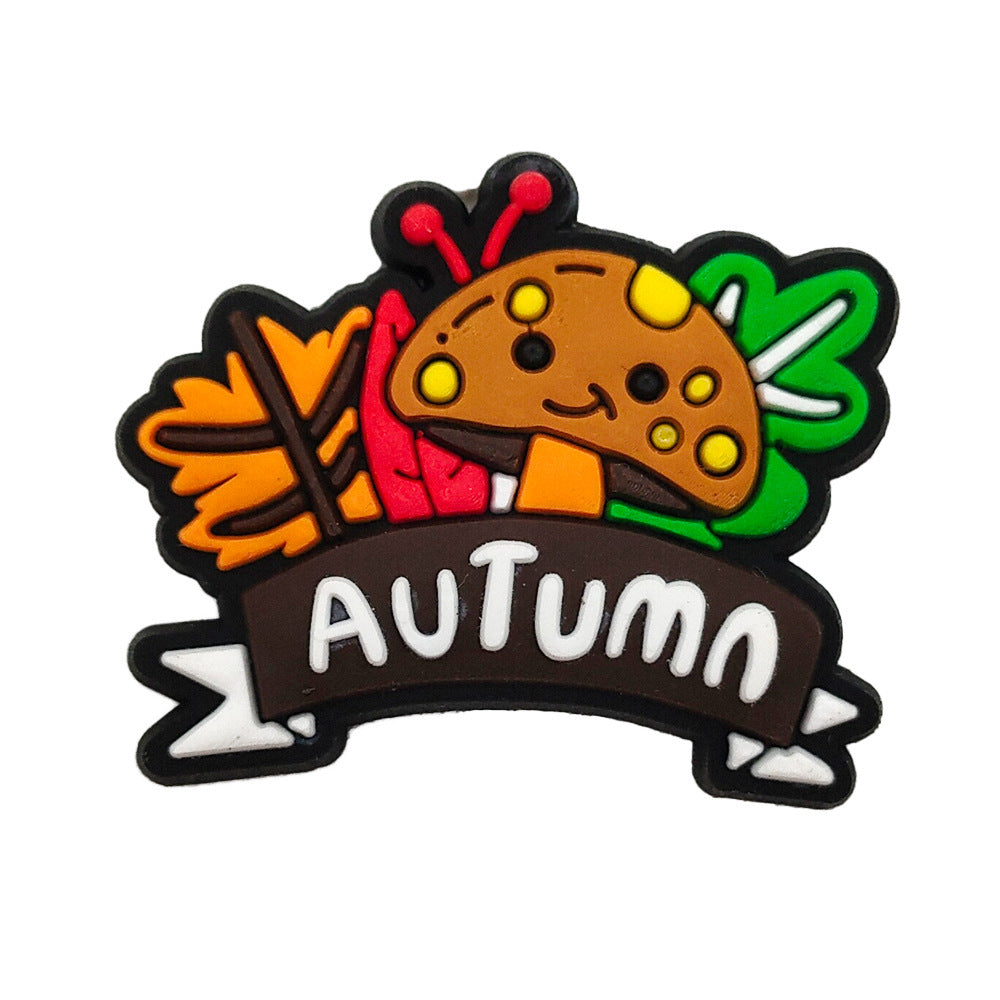Clips déco chaussures – Motifs cartoon spécial Thanksgiving.