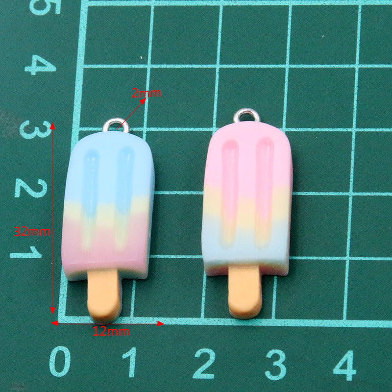Pendentif bâtonnet glacé – Résine dégradée, idéal pour créations DIY
