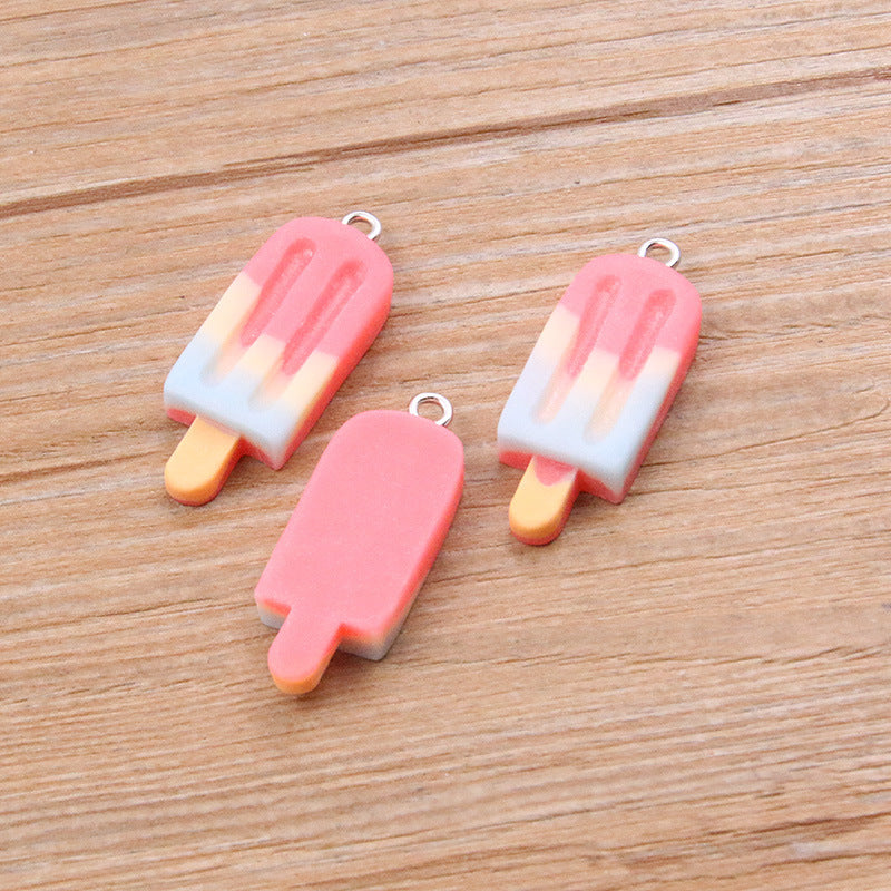 Pendentif bâtonnet glacé – Résine dégradée, idéal pour créations DIY