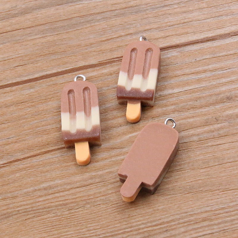 Pendentif bâtonnet glacé – Résine dégradée, idéal pour créations DIY