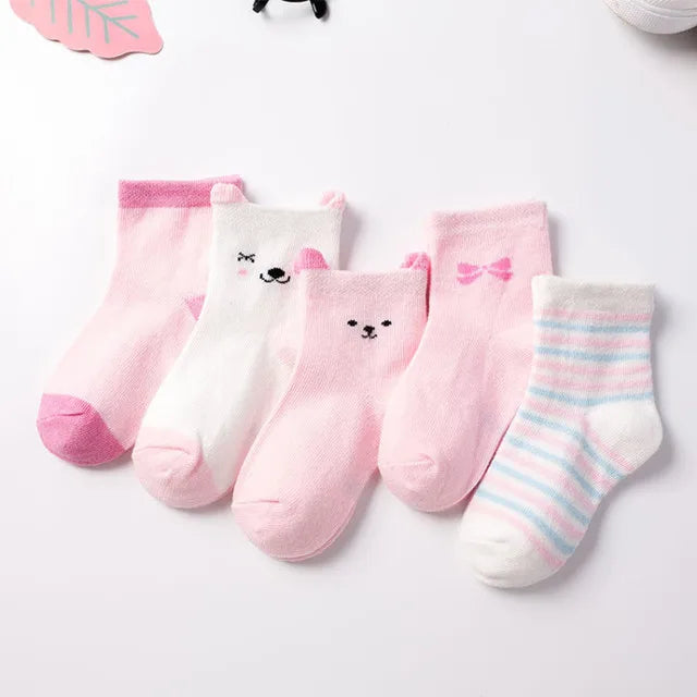 Lot de 5 paires de chaussettes enfants – Douces, chaudes et pleines de style
