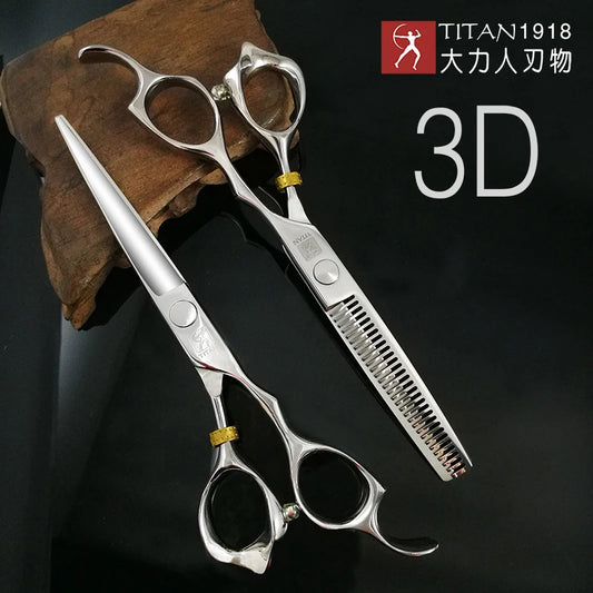 Ciseaux de coiffure Titan 3D – Précision pro pour salon ou usage perso