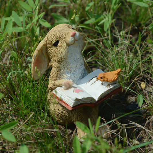 Décos de Pâques lapin – Figurines miniatures pour maison ou jardin féerique