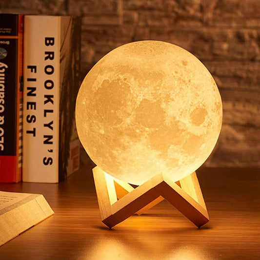 Lampe lune LED galaxie – Veilleuse enfant