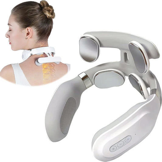 Masseur cervical chauffant à 4 têtes