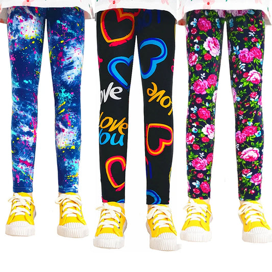 Pantalon skinny enfant – Style floral pour bouger avec légèreté